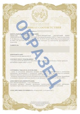 Образец Сертификат СТО 01.064.00220722.2-2020 Химки Сертификат СТО 01.064.00220722.2-2020 